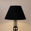 Classic Empire shade (Black) Pleated  raw silk Fabric