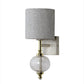 Vega Wall Light (Stone Finish + Clear)