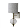 Vega Wall Light (Stone Finish + Clear)