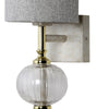 Vega Wall Light (Stone Finish + Clear)