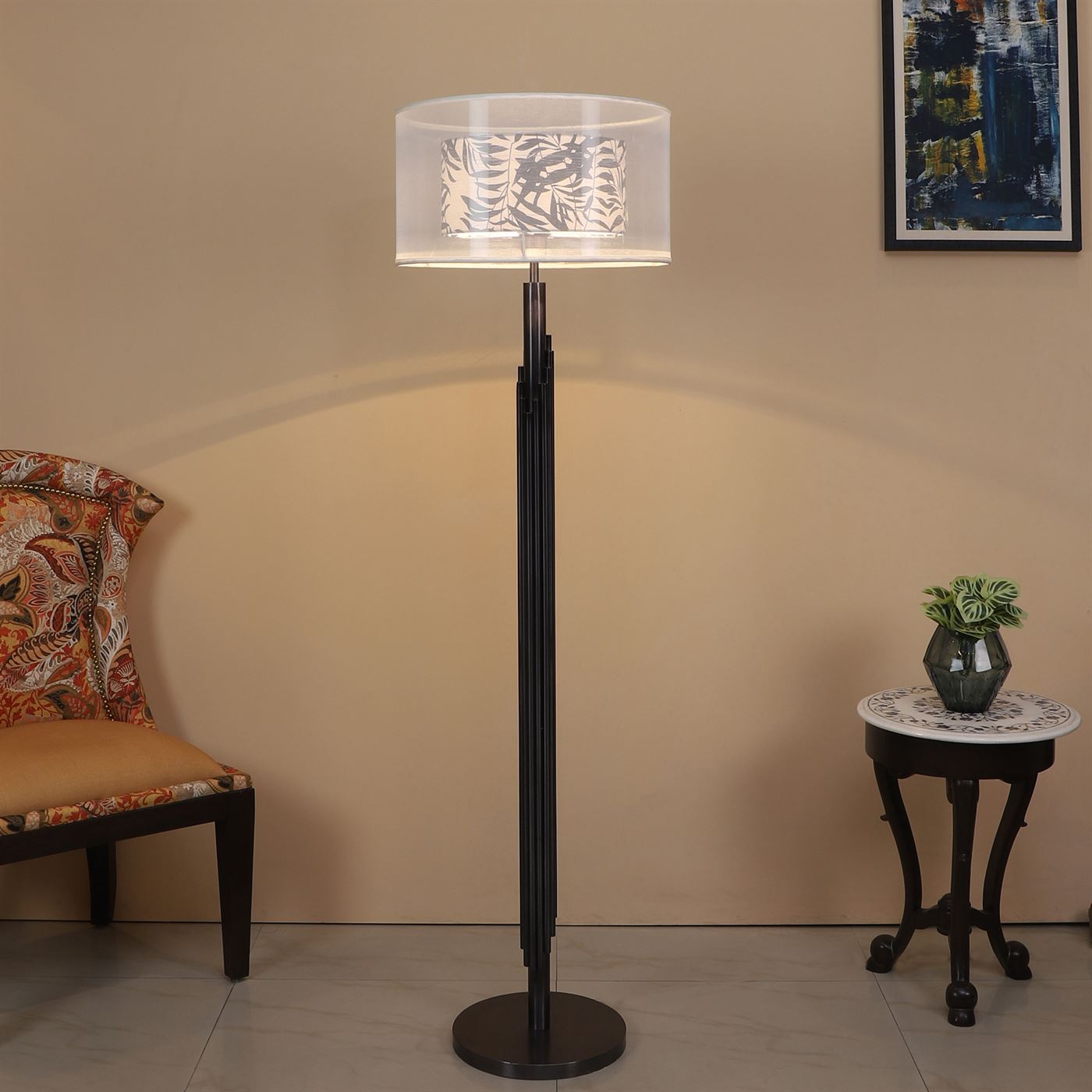 Black Eye Floor Lamp (Black Nickel)