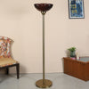 Round Base with Smoky Black/Maroon/Green Uplighter