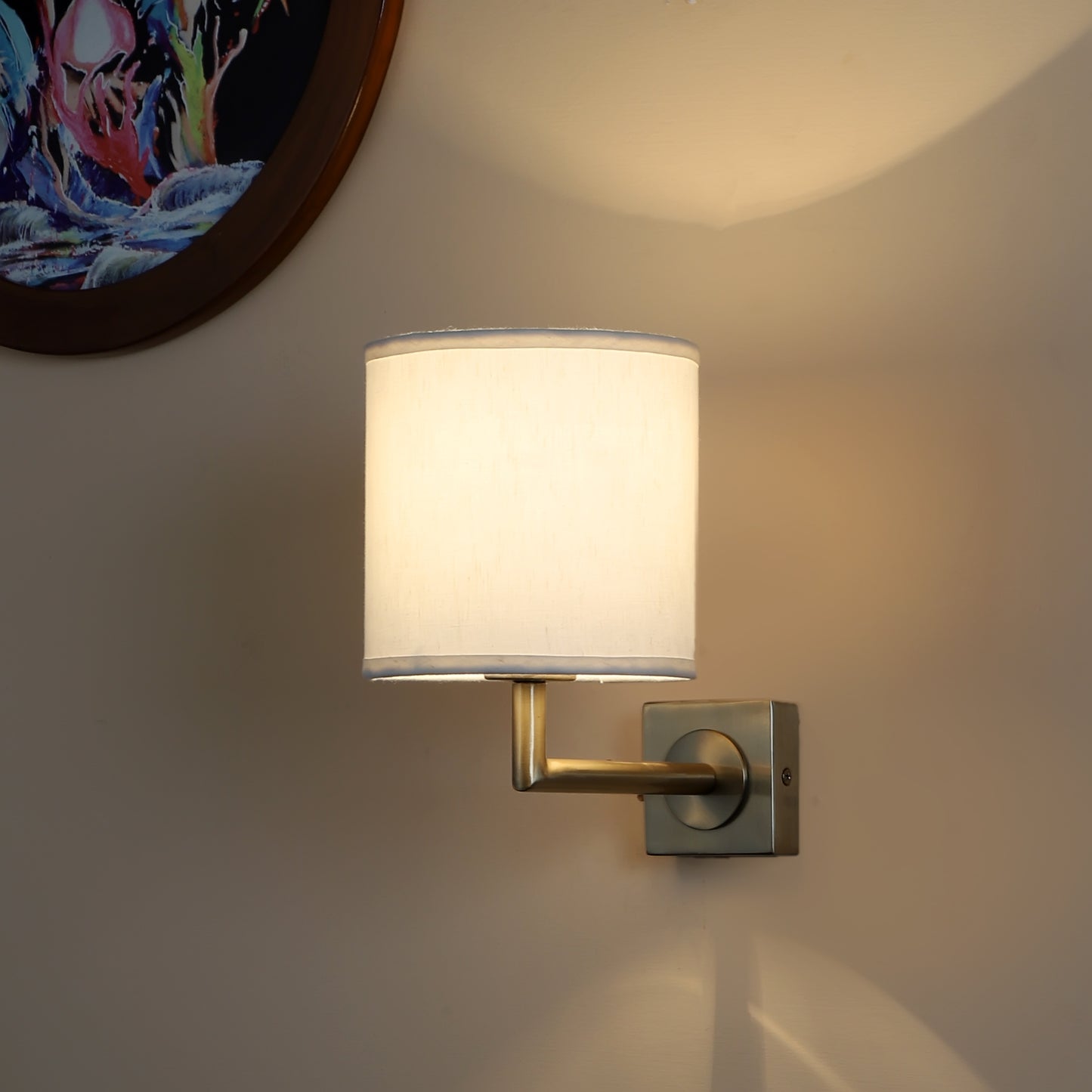 Small Square base Single Wall Light