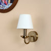 Round base with curve arm single Wall Light