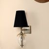 Square base single Wall Light with oval glass shape
