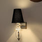 Square base single Wall Light with oval glass shape