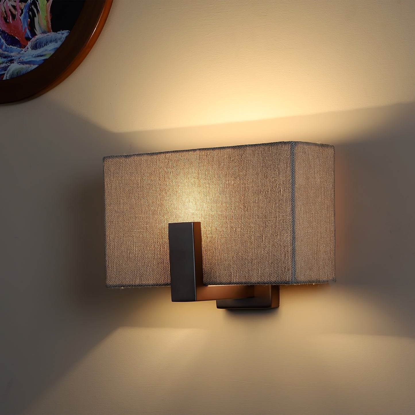 Thin L shape wall light (Rose gold)