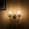 Double arm Wall Light with clear glass