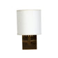 Square base single wall light