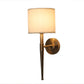 Round base sleek rod Wall Light