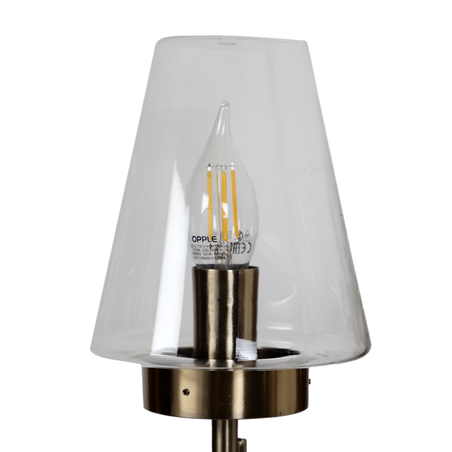 Double arm Wall Light with clear glass