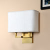 Square base Double arm Wall Light