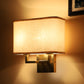 Square base Double arm Wall Light