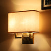 Square base Double arm Wall Light
