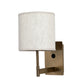 Rectangle base Single arm Wall Light with switch