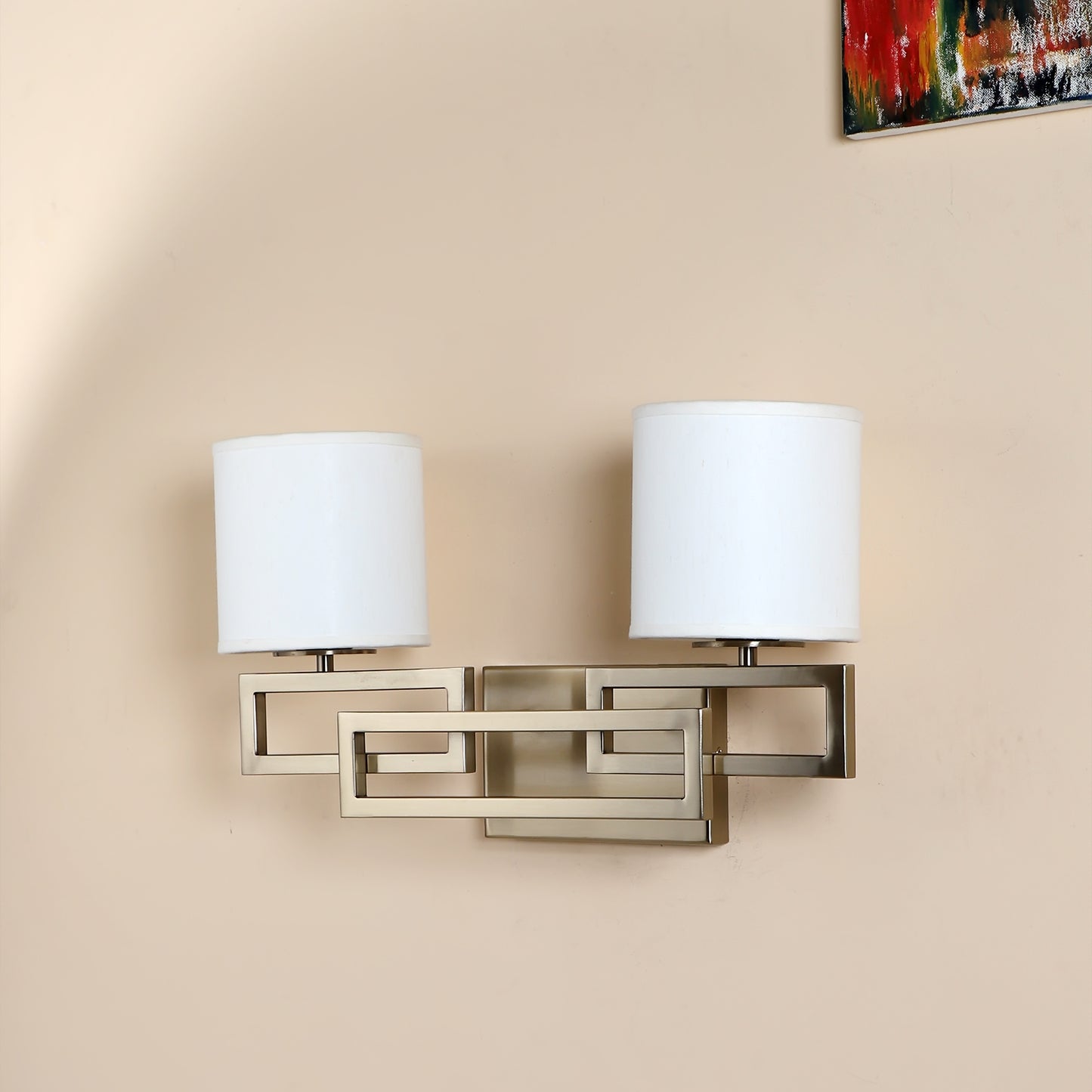 Rectangle base Double arm block Wall Light