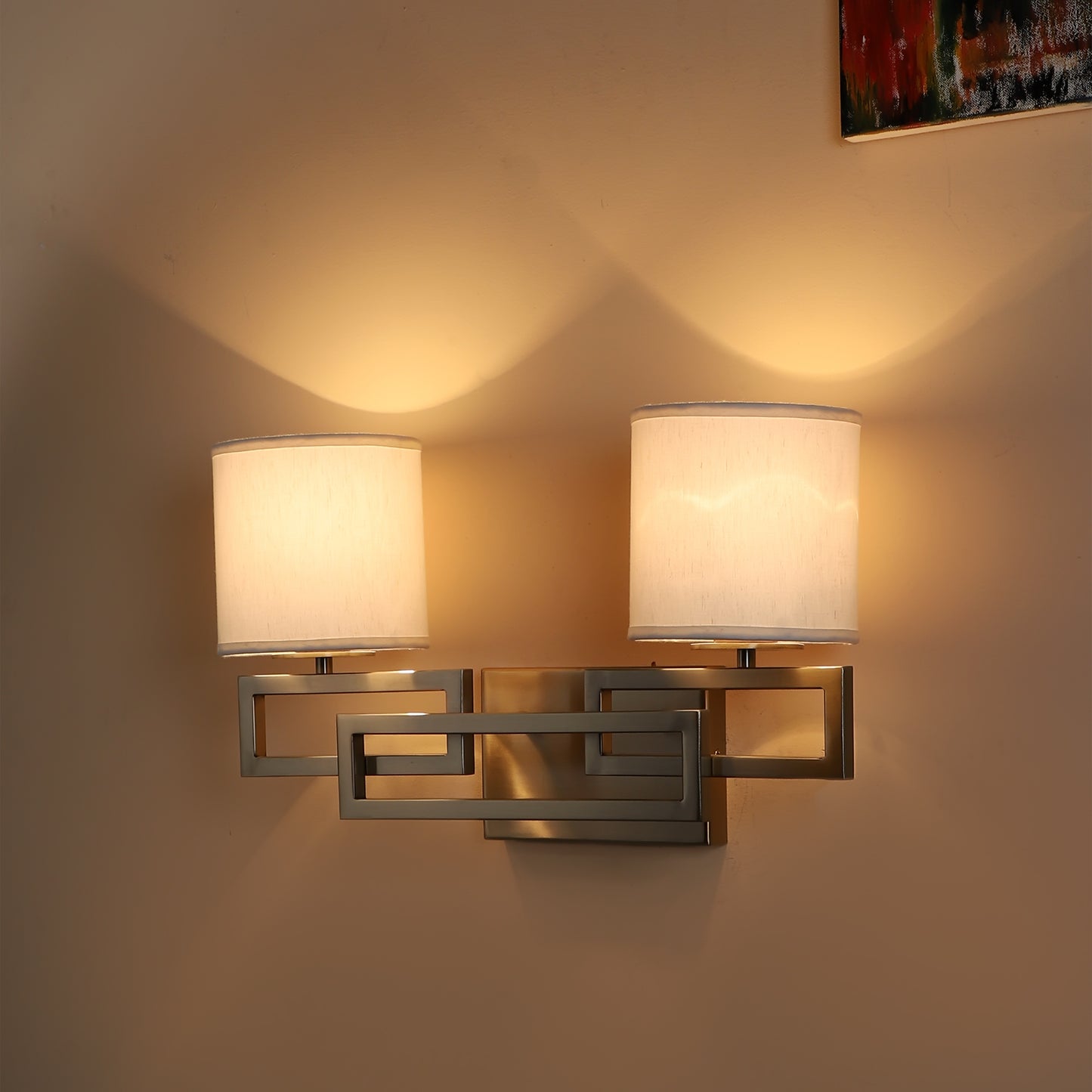 Rectangle base Double arm block Wall Light