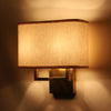 Square base Double arm Wall Light