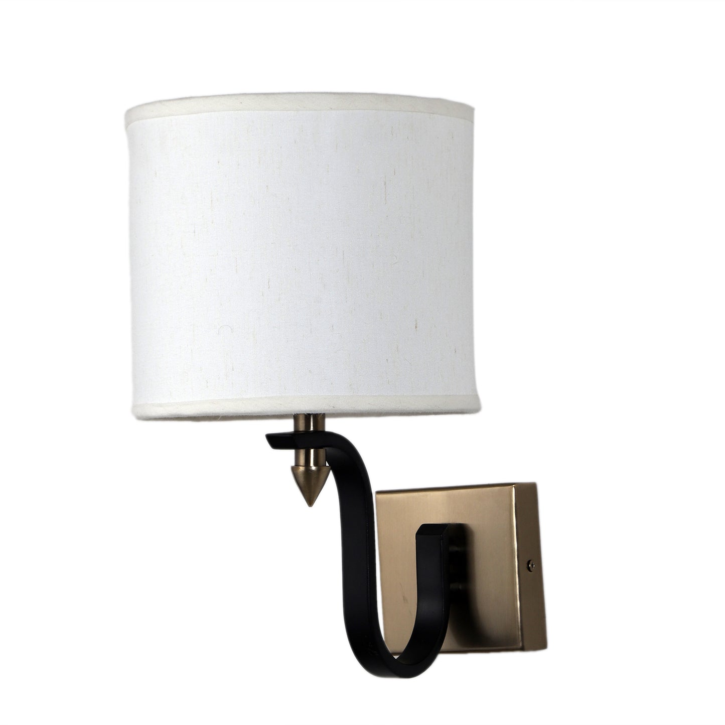 Square base Curl arm Wall Light