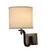 Square base Curl arm Wall Light