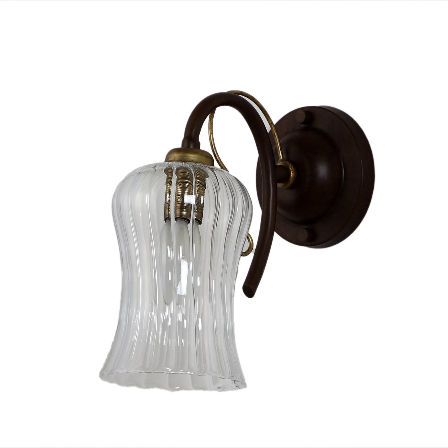 Round base Downward single arm Wall Light