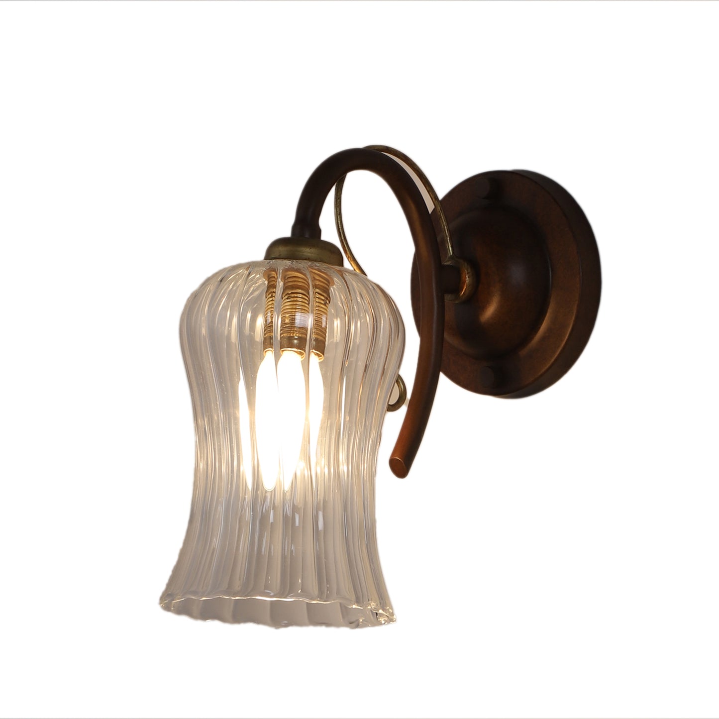 Round base Downward single arm Wall Light