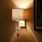 Vega Wall Light (Stone Finish + Clear)