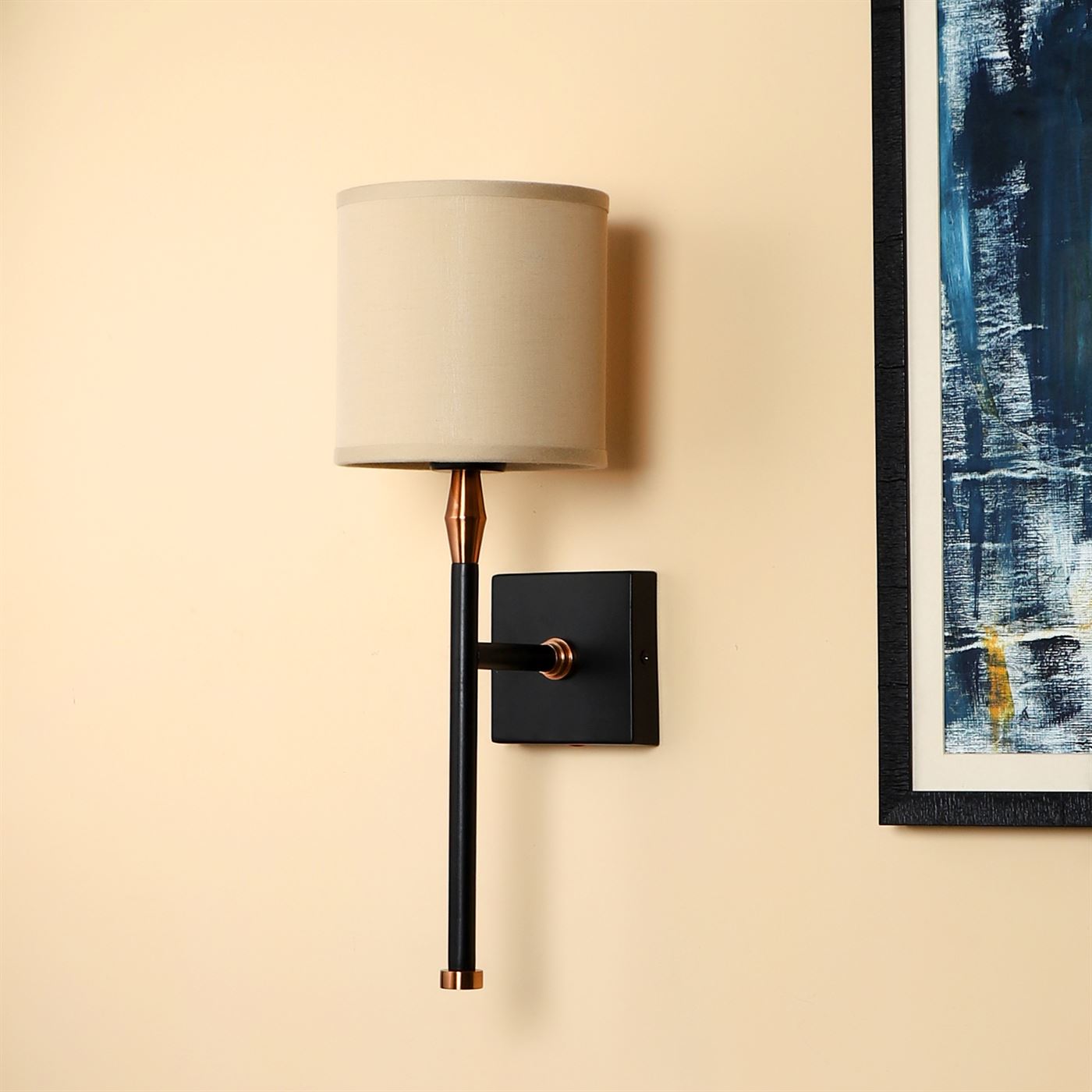 Taurus Wall Light (Black/rose gold)